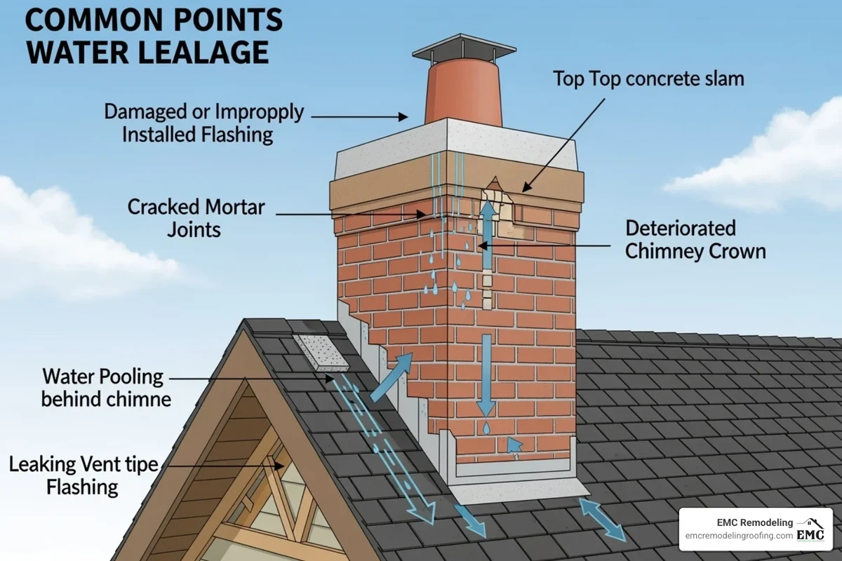 Roof Leaking Around Chimney How to Solve the Problem Fast