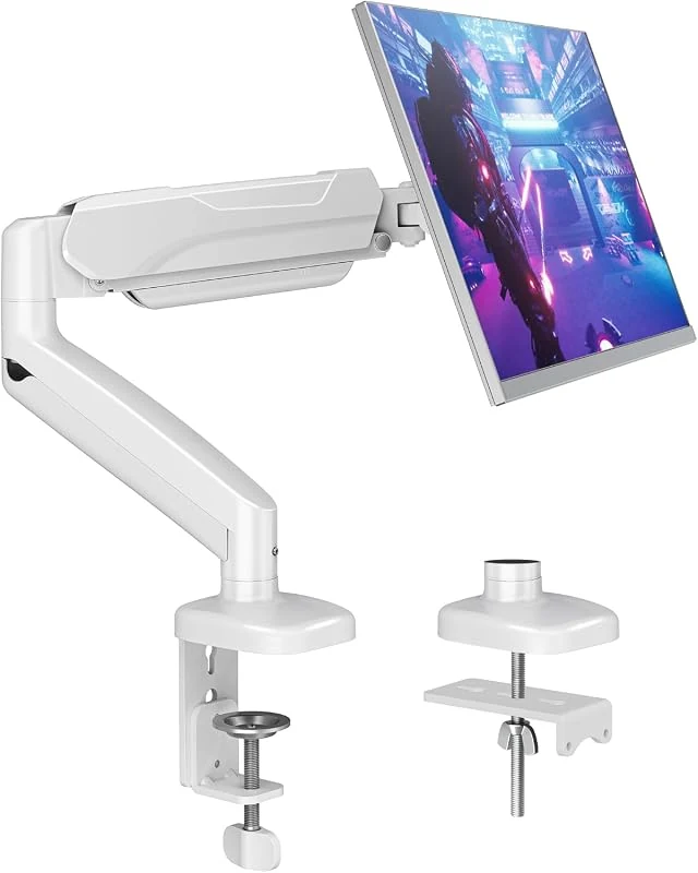 MOUNTUP Single Monitor Desk Mount, Adjustable Spring Arm for 32 Inch Screens, VESA Mounting Option