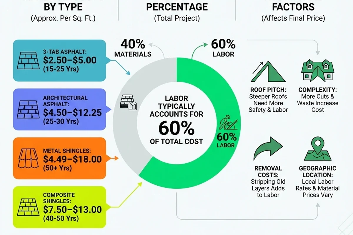 Average Roofing Cost per Sq Ft What You Need to Know Now