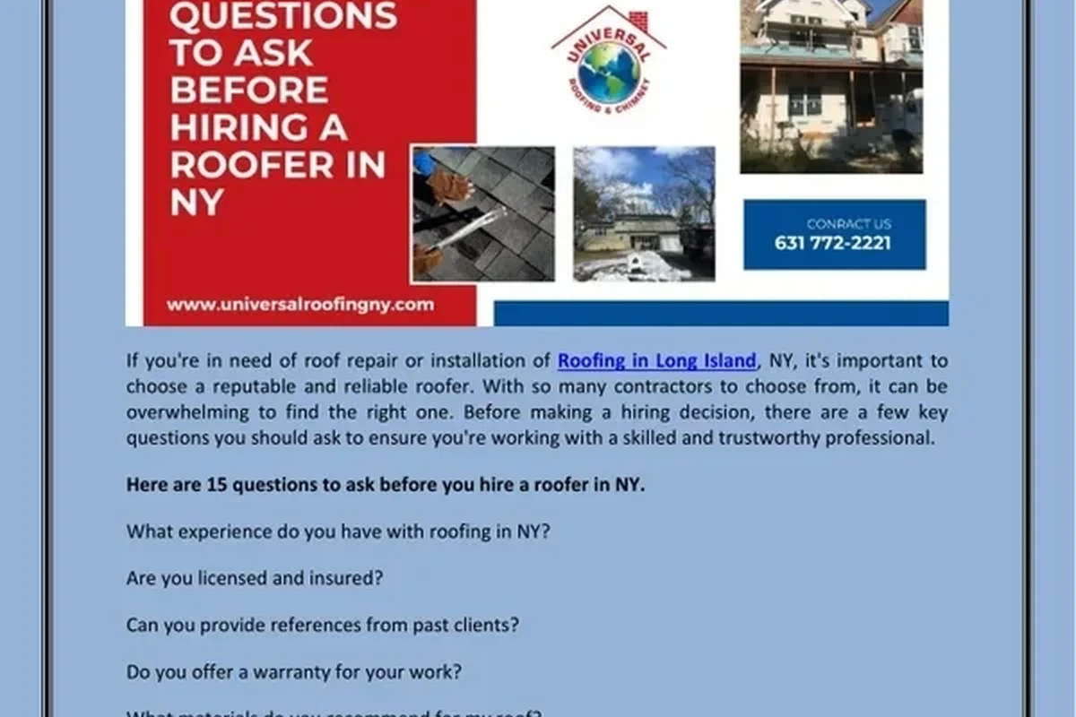 What to Ask a Roofer Before Hiring for a Worryfree Project