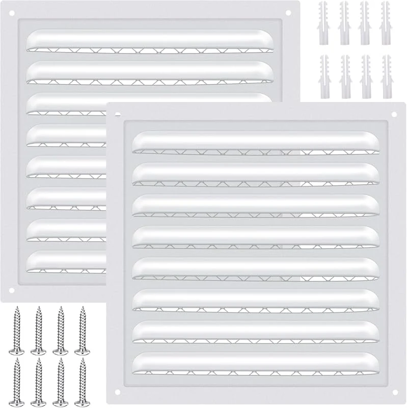 Durable 8 x 8 Metal Attic Vents for Efficient Airflow in Sheds and Gables