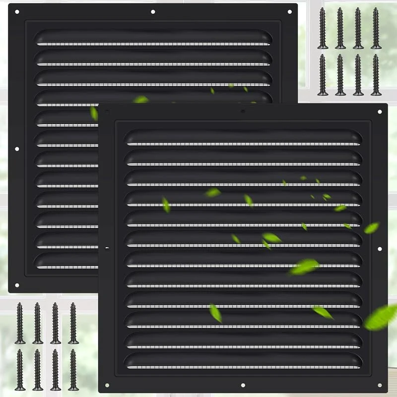 12 x 12 Aluminum Gable Vents with Screens for Optimal Ventilation in Attics and Sheds