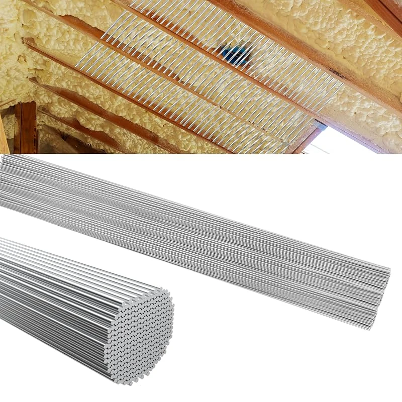 U0U 50 Pcs 16 Inch Insulation Support Wire - Durable Metal Hangers for Garage and Basement Insulation