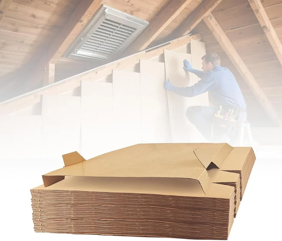 75 Pack of Cardboard Attic Baffles 25 x24 for Efficient Roof Ventilation and Insulation Protection