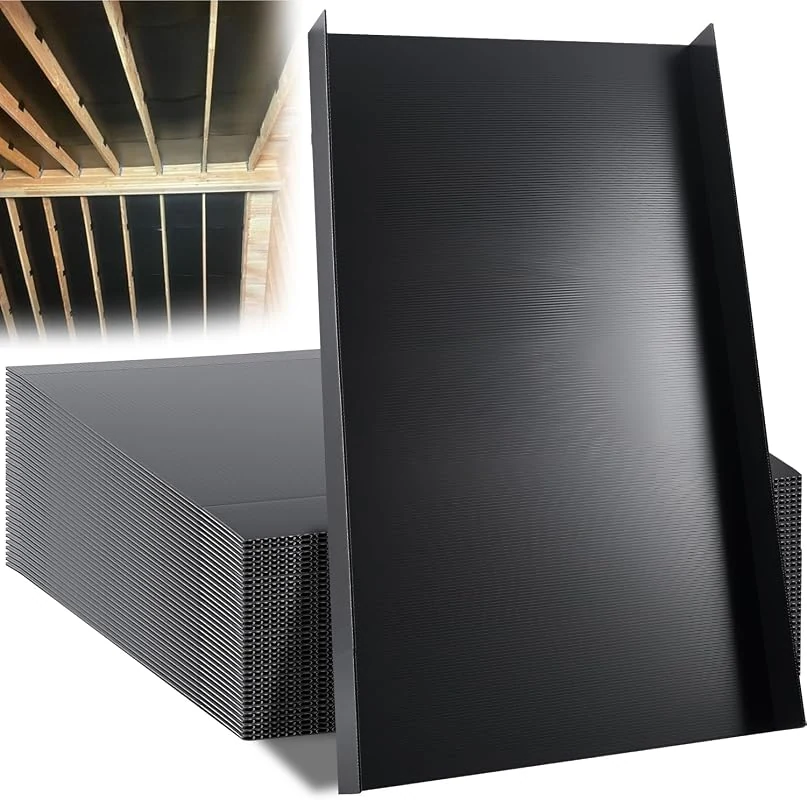 30 Pack of 24 Polypropylene Attic Insulation Baffles for Improved Roof Ventilation and Blockage Prevention