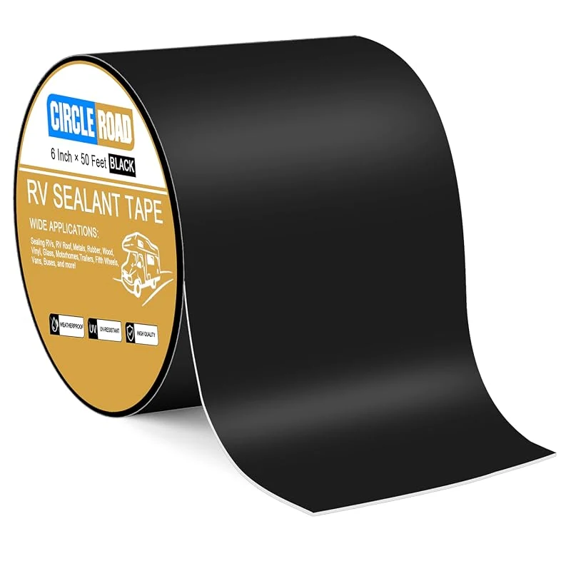 Butyl Waterproof Sealant Tape for RV Roof Repairs, 6 Inch x 50 Feet