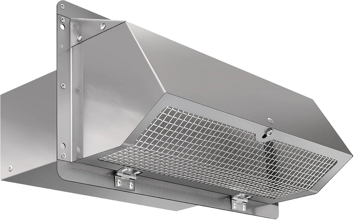 Wall Vent Cap for Kitchen Stove with Screen & Damper for Efficient Ventilation