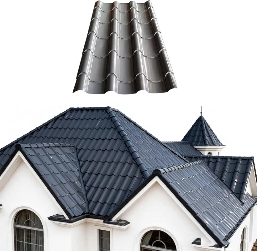 Durable Metal Asphalt Roofing Shingles, Heavy-Duty Panels for Residential and Commercial Use
