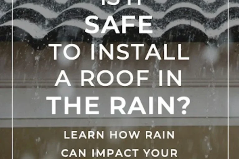 Can You Replace a Roof in the Rain Safely and Effectively