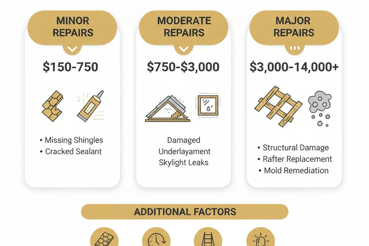 How Much Does IT Cost to Repair a Roof Leak and Save Money