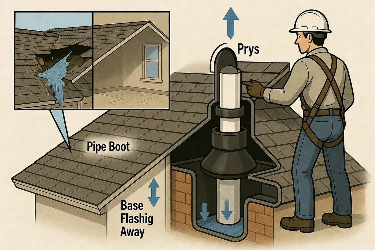 Leak Around Vent Pipe on Roof Causes and Effective Solutions