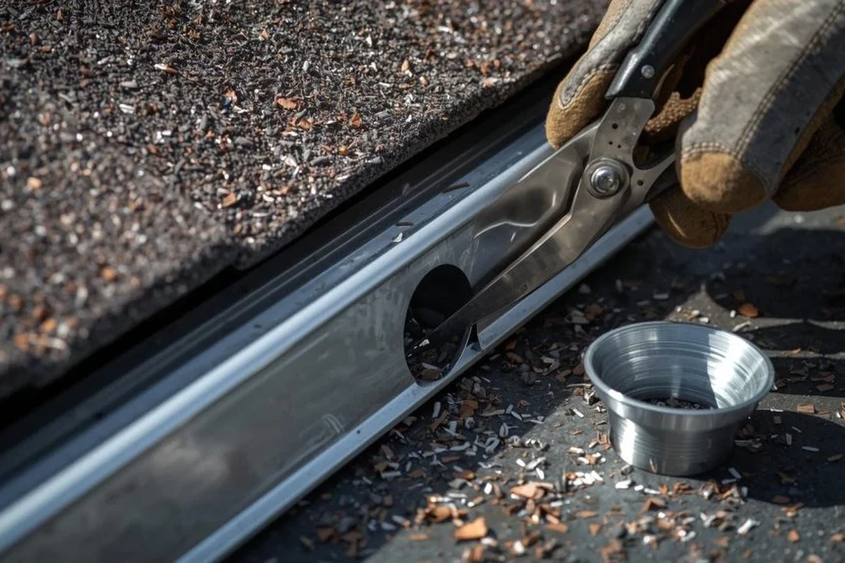 Cutting Hole in Gutter for Downspout Easy Stepbystep Guide