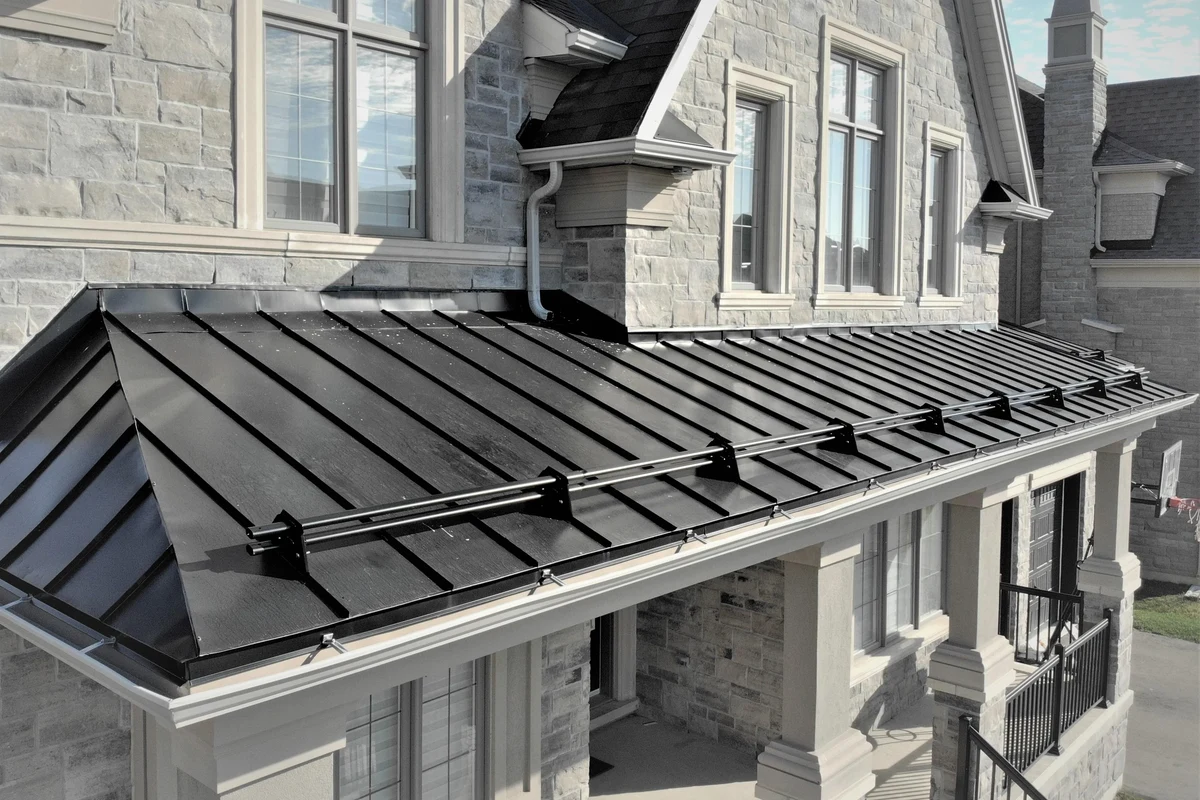 Standing Seam Metal Roof Snow Guards Enhance Safety