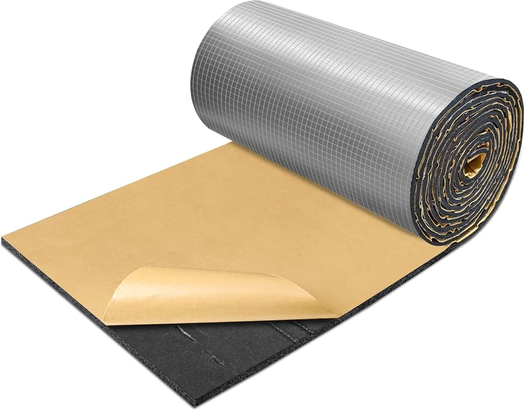 BXI Insulation Foam Roll - Self-Adhesive Thermal Board with Aluminum Foil, 13 x 157 x 0.2 Inch