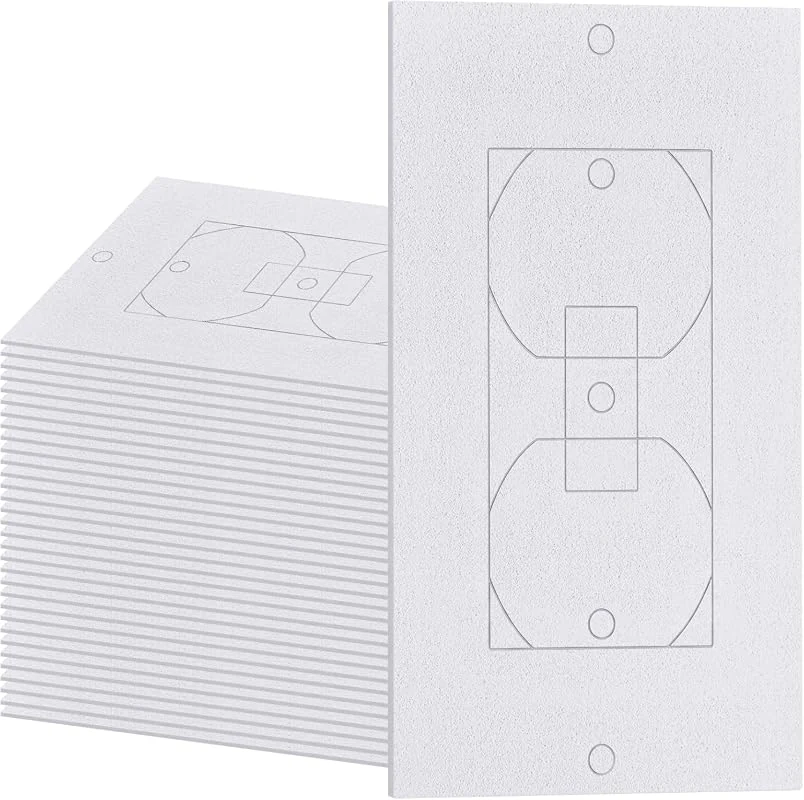 30PCS Foam Outlet Gaskets for Draft Sealing, Wall Insulation for Switches in White